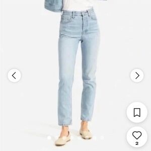 nwt Everlane Light Blue Women's Jeans 90s cheeky crop 32